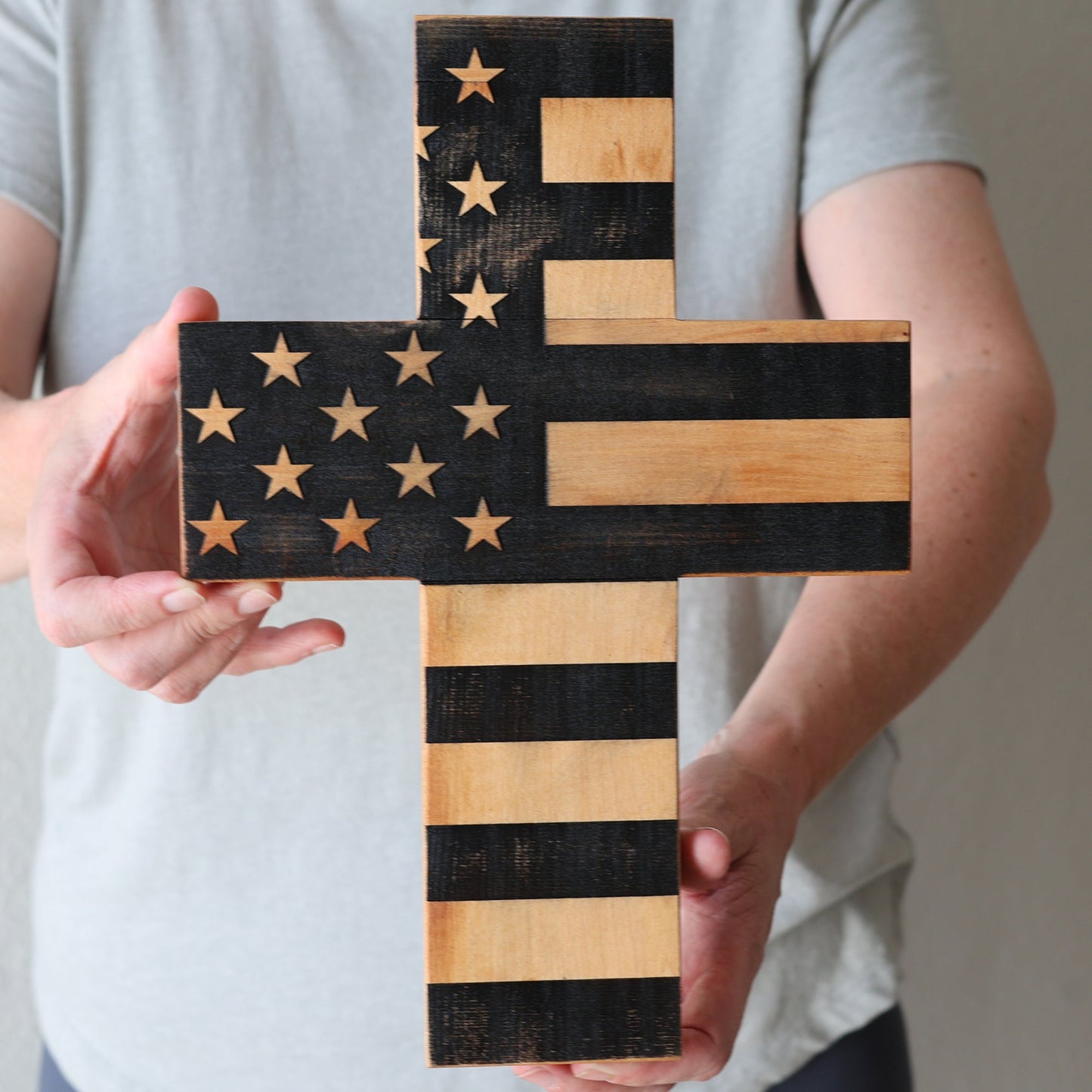 Bless the USA | Wooden Cross