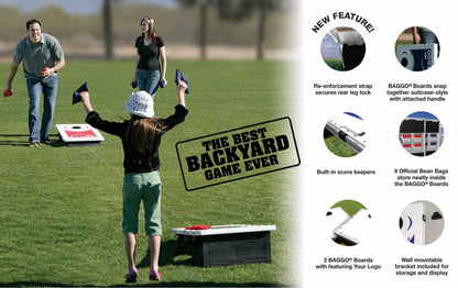 American USA Wood Texture Flag Bag Toss Game