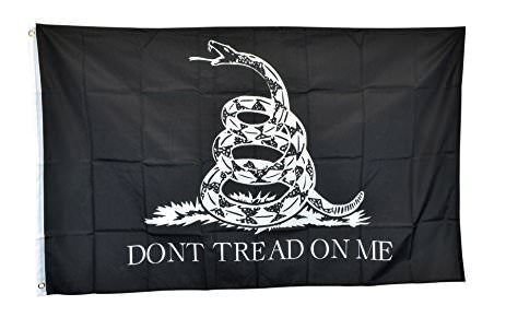 Black Gadsden Flag